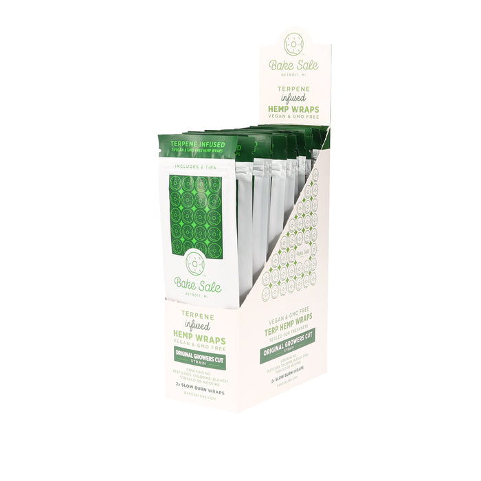 Bake Sale - Terpene Infused Herbal Wraps - 25ct Displays - 2ct Packs - 5 Flavors Available