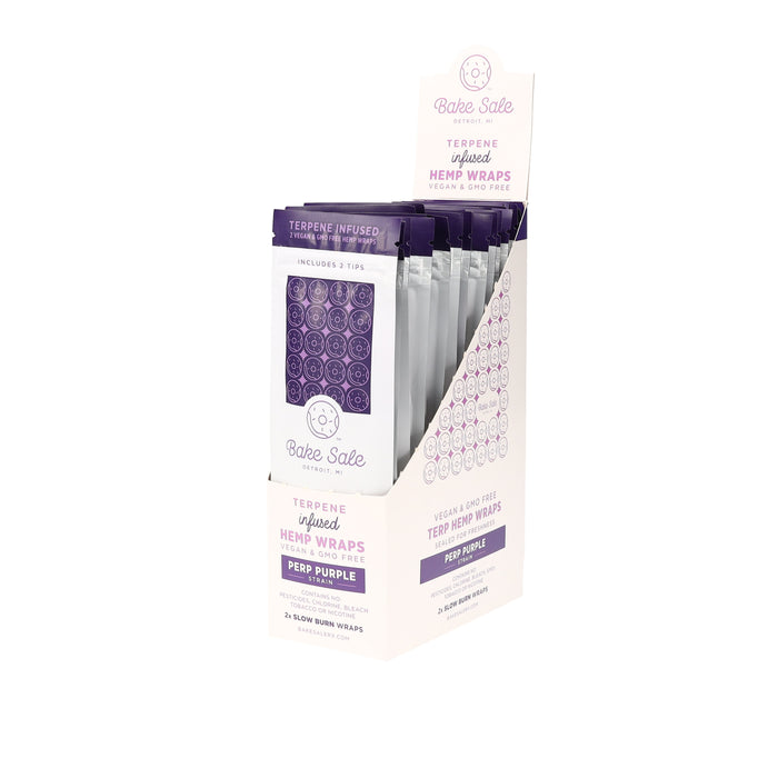 Bake Sale - Terpene Infused Herbal Wraps - 25ct Displays - 2ct Packs - 5 Flavors Available