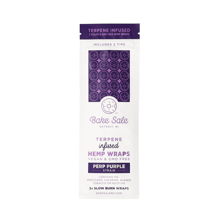 Bake Sale - Terpene Infused Herbal Wraps - 25ct Displays - 2ct Packs - 5 Flavors Available