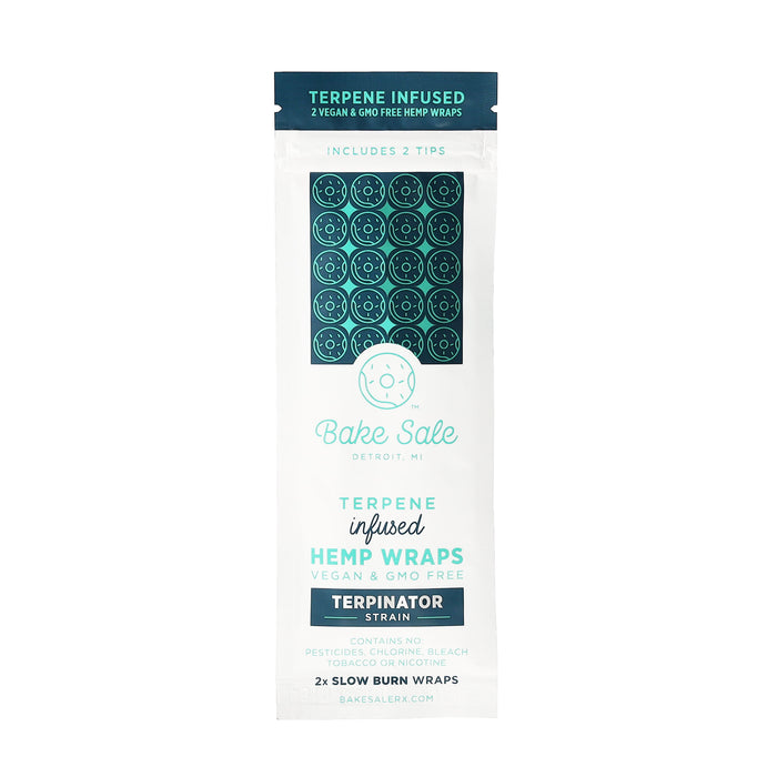Bake Sale - Terpene Infused Herbal Wraps - 25ct Displays - 2ct Packs - 5 Flavors Available