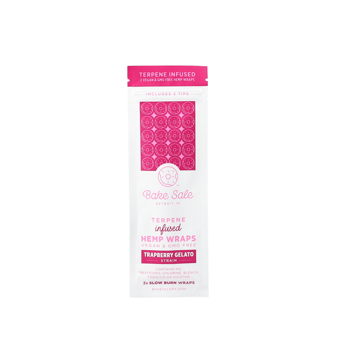 Bake Sale - Terpene Infused Herbal Wraps - 25ct Displays - 2ct Packs - 5 Flavors Available