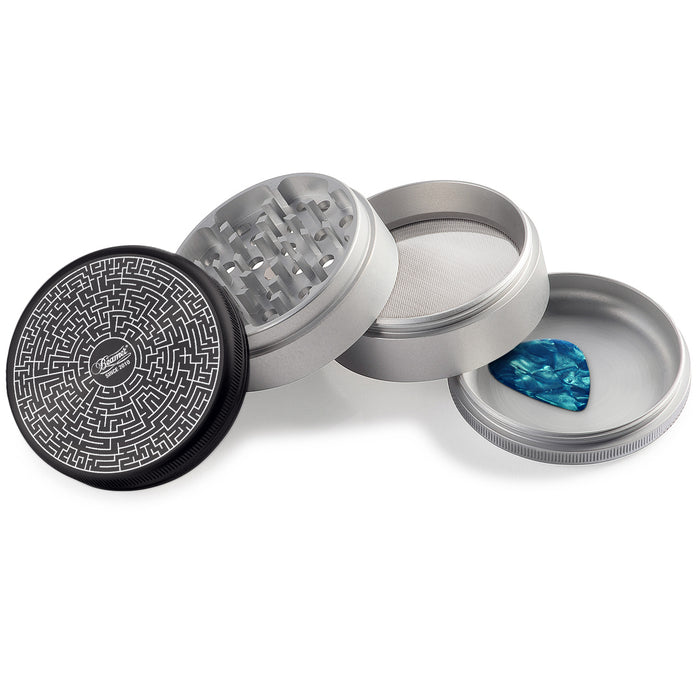 Beamer Aircraft Grade Aluminum LIFETIME WARRANTY "Big Boy 90" 90mm 4-Piece Grinder