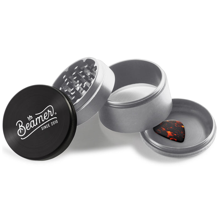 Beamer Aircraft Grade Aluminum LIFETIME WARRANTY Extended 63mm 4-Piece Grinder (CNC Designs)