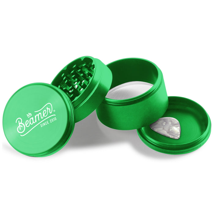 Beamer Aircraft Grade Aluminum LIFETIME WARRANTY Extended 63mm 4-Piece Grinder (CNC Designs)