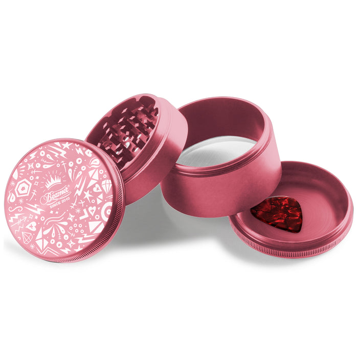 Beamer Aircraft Grade Aluminum LIFETIME WARRANTY Extended 63mm 4-Piece Grinder (CNC Designs)