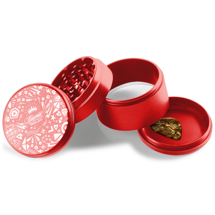 Beamer Aircraft Grade Aluminum LIFETIME WARRANTY Extended 63mm 4-Piece Grinder (CNC Designs)