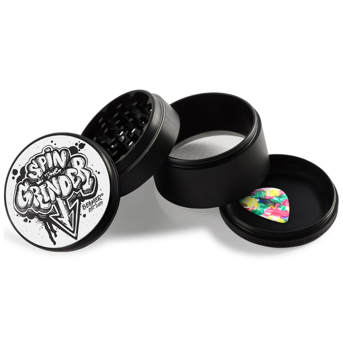 Beamer Aircraft Grade Aluminum LIFETIME WARRANTY Extended 63mm 4-Piece Grinder (CNC Designs)