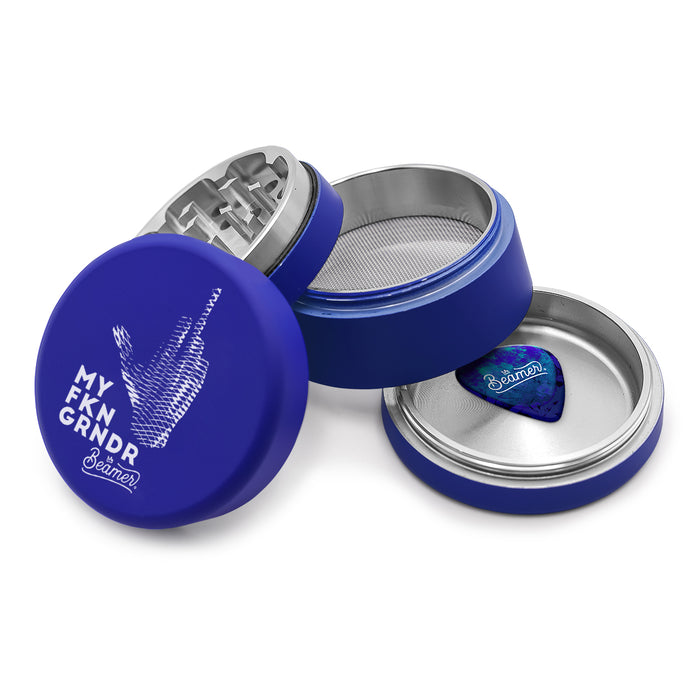 Beamer Aircraft Grade Aluminum LIFETIME WARRANTY "Gripper 3000" Soft Touch 63mm 4-Piece Grinder