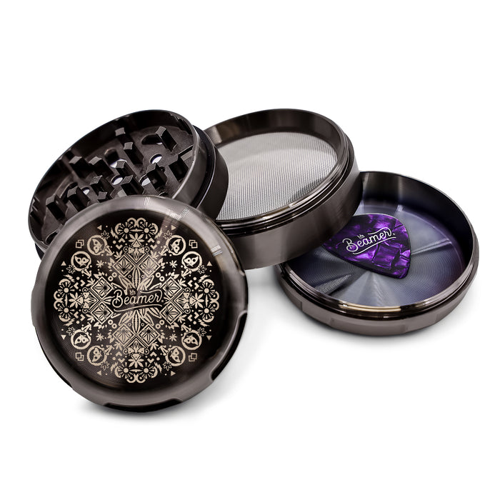 Beamer Aircraft Grade Zinc LIFETIME WARRANTY "Heavy Luminate" 63mm 4-Piece Grinder