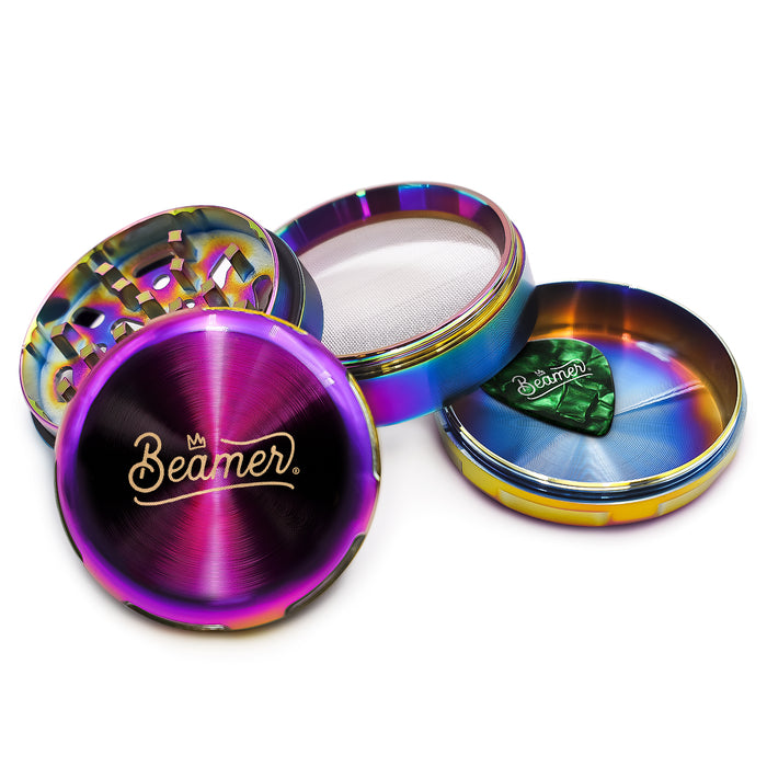 Beamer Aircraft Grade Zinc LIFETIME WARRANTY "Heavy Luminate" 63mm 4-Piece Grinder