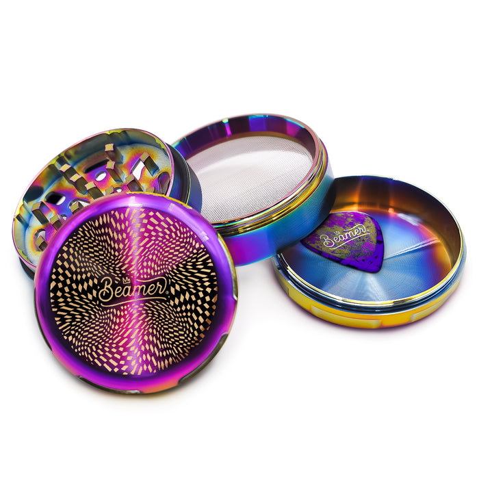 Beamer Aircraft Grade Zinc LIFETIME WARRANTY "Heavy Luminate" 63mm 4-Piece Grinder