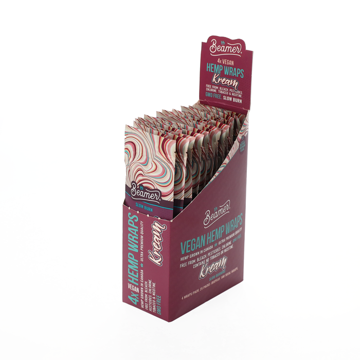 Beamer - Flavored Vegan Hemp Wrap - Non-GMO - Original Blunt Size - 4-Ct Packs - 5 Flavors Available