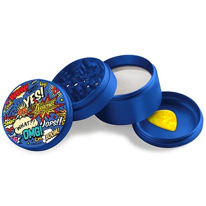 Beamer Aircraft Grade Aluminum LIFETIME WARRANTY Extended 63mm 4-Piece Grinder (Full Color Designs)