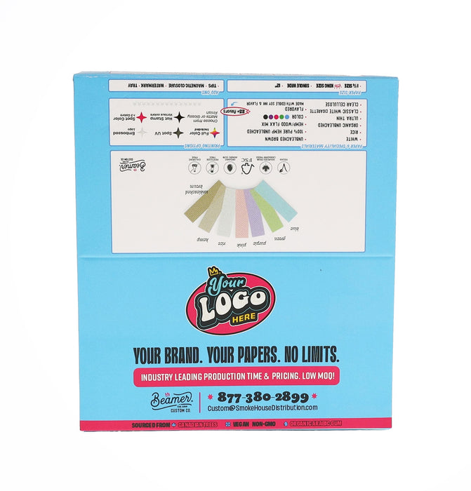Beamer Custom Co. - Custom Rolling Papers - 1 1/4 and King Size - 25 Ct Displays