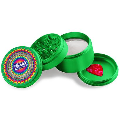 Beamer Aircraft Grade Aluminum LIFETIME WARRANTY Extended 63mm 4-Piece Grinder (Full Color Designs)