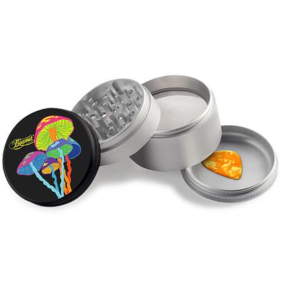 Beamer Aircraft Grade Aluminum LIFETIME WARRANTY Extended 63mm 4-Piece Grinder (Full Color Designs)
