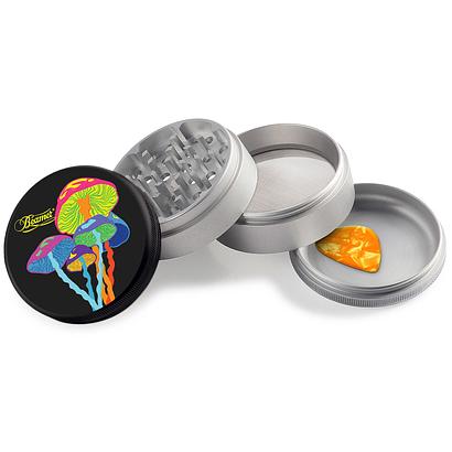 Beamer Aircraft Grade Aluminum LIFETIME WARRANTY 63mm 4-Piece Grinder (Full Color Designs)