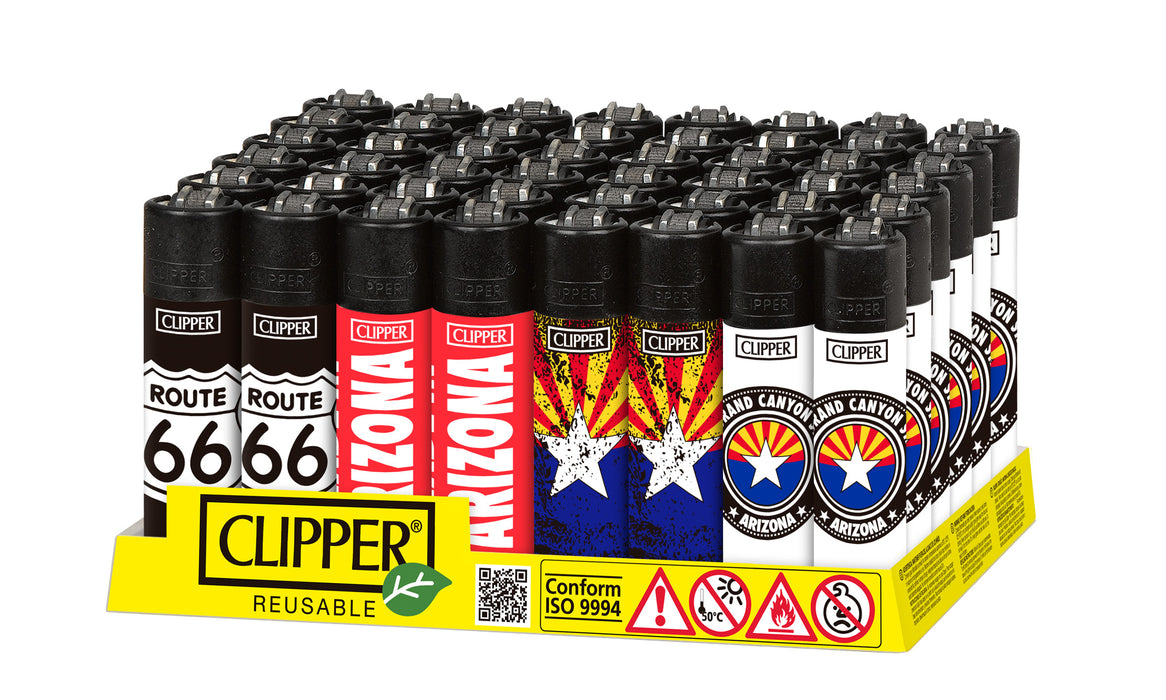 Clipper Arizona Collection Lighters - 48-Count Display
