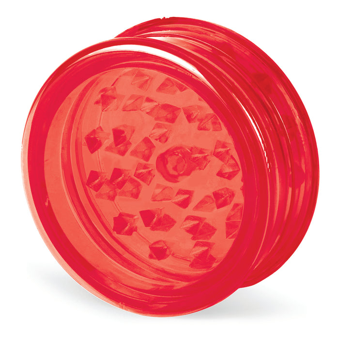 Beamer Virgin Acrylic 3-Piece 63mm Grinder W/ Storage Compartment - No Logo