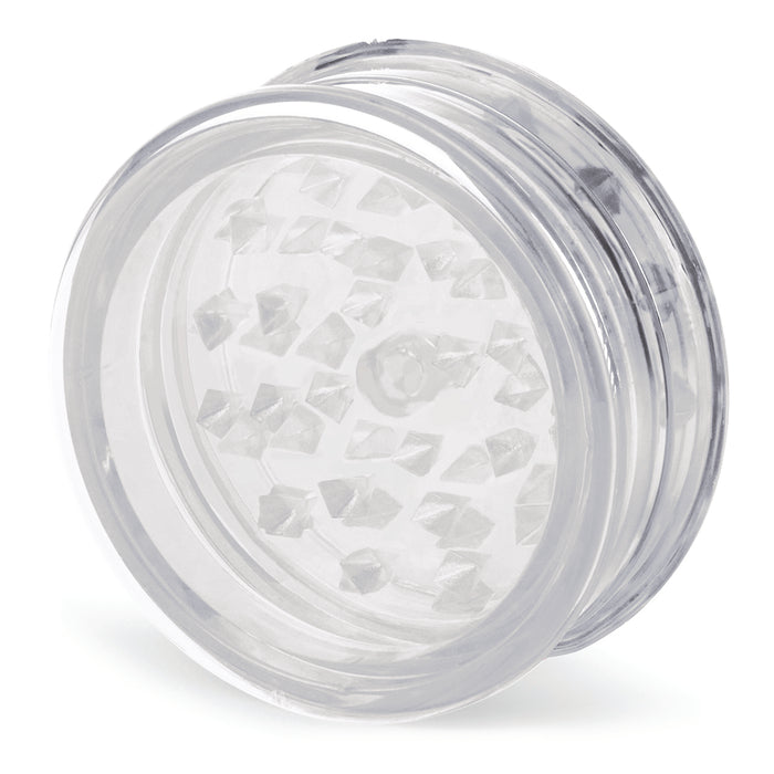 Beamer Virgin Acrylic 3-Piece 63mm Grinder W/ Storage Compartment - No Logo