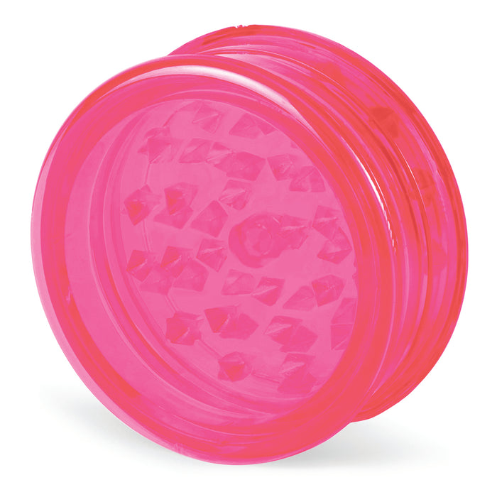 Beamer Virgin Acrylic 3-Piece 90mm Grinder W/ Storage Compartment - No Logo