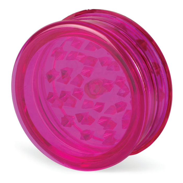 Beamer Virgin Acrylic 3-Piece 63mm Grinder W/ Storage Compartment - No Logo