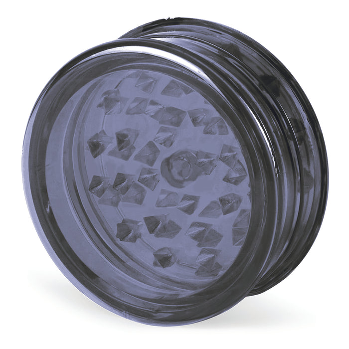 Beamer Virgin Acrylic 3-Piece 90mm Grinder W/ Storage Compartment - No Logo