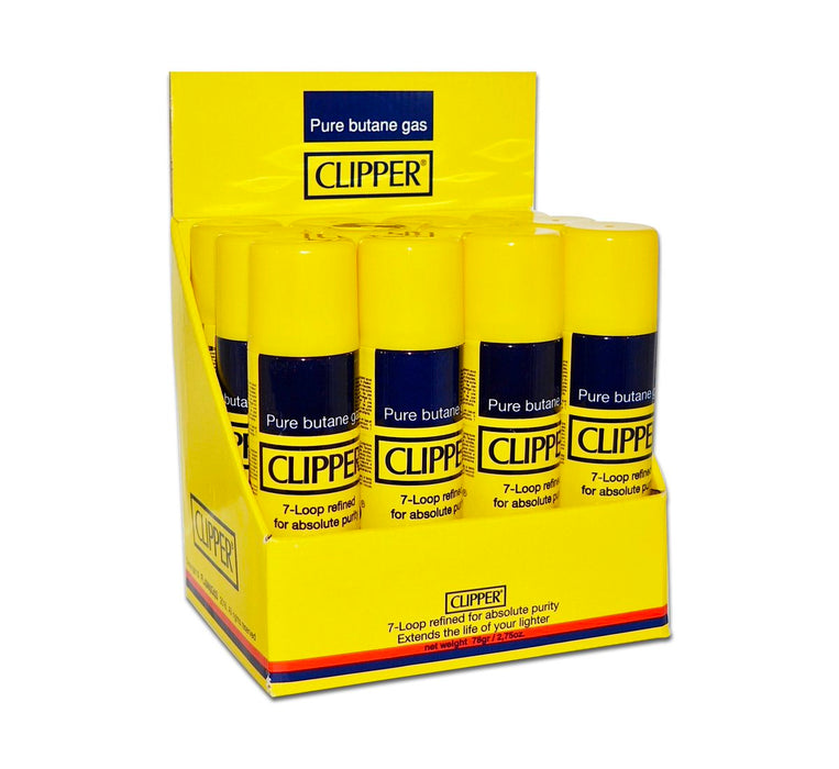 Clipper 7-Loop Refined 300ml Butane - 12-Count Display
