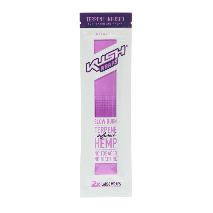 Kush - Terpene Infused Herbal Wraps - Purple Flavor - 2-Ct