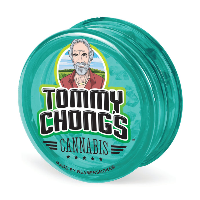 Beamer x Tommy Chong's Cannabis Virgin Acrylic 63mm 3-Piece Grinder W/Storage Compartment - Full Color Designs