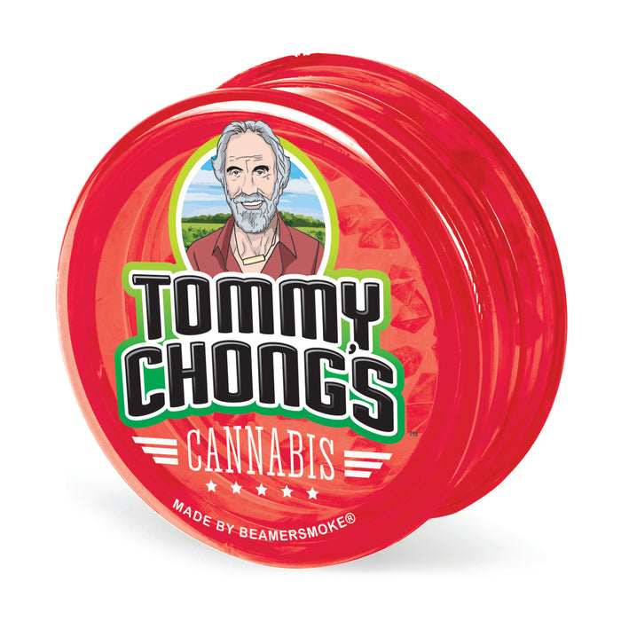 Beamer x Tommy Chong's Cannabis Virgin Acrylic 63mm 3-Piece Grinder W/Storage Compartment - Full Color Designs