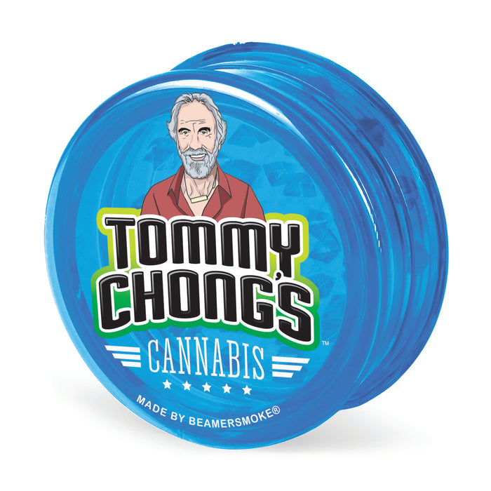 Beamer x Tommy Chong's Cannabis Virgin Acrylic 63mm 3-Piece Grinder W/Storage Compartment - Full Color Designs
