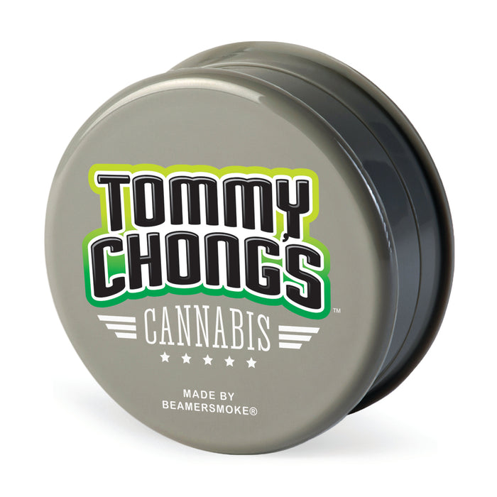 Beamer x Tommy Chong's Cannabis Virgin Acrylic 63mm 3-Piece Grinder W/Storage Compartment - Full Color Designs