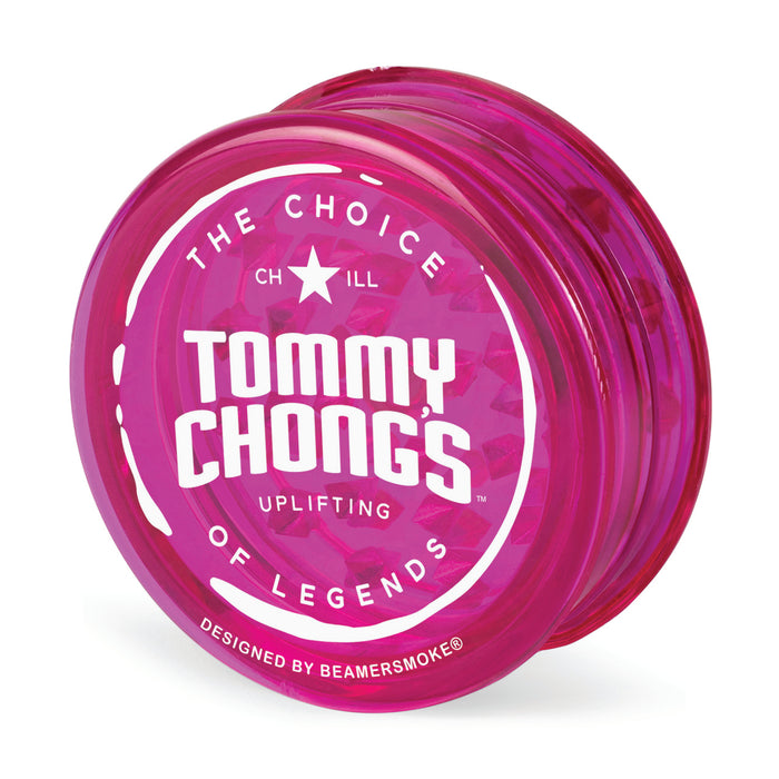 Beamer x Tommy Chong's Cannabis Virgin Acrylic 63mm 3-Piece Grinder W/Storage Compartment - Full Color Designs