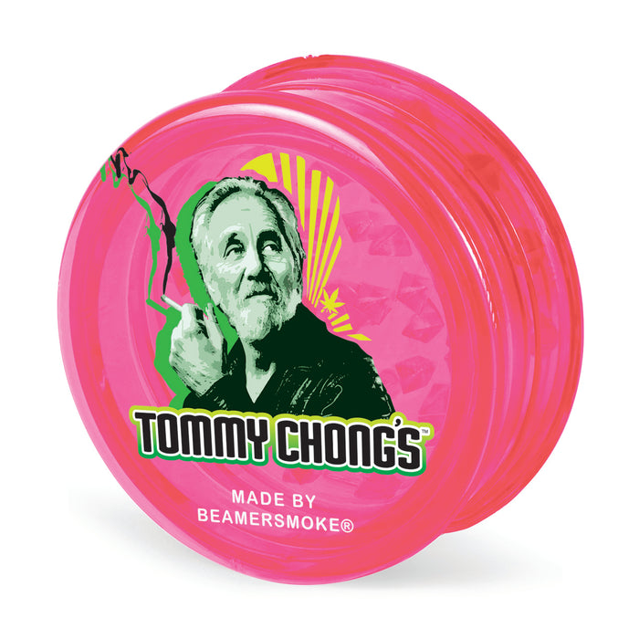 Beamer x Tommy Chong's Cannabis Virgin Acrylic 63mm 3-Piece Grinder W/Storage Compartment - Full Color Designs