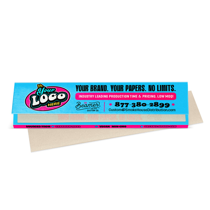 Custom Rolling Papers - 1 1/4 and King Size - 25 Ct Displays