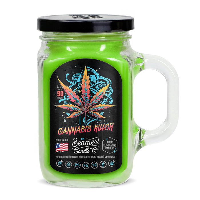 Beamer Candle Co. - NEW Look- Large - Odor & Smoke Killer Collection - USA Made - 90 Hour Burn Time