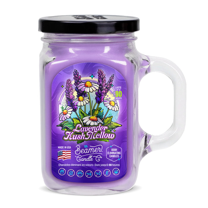 Beamer Candle Co. - NEW Look- Large - Odor & Smoke Killer Collection - USA Made - 90 Hour Burn Time