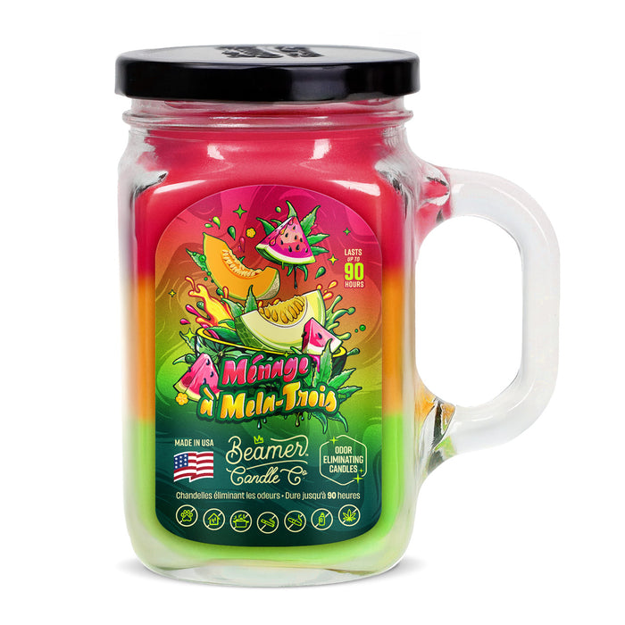 Beamer Candle Co. - NEW Look- Large - Odor & Smoke Killer Collection - USA Made - 90 Hour Burn Time