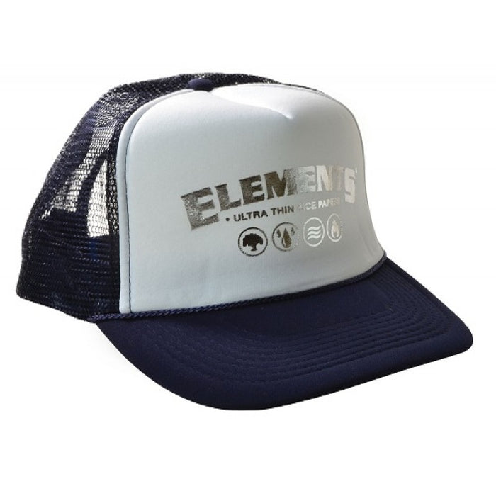Elements - Trucker Hat - Adjustable - White/Blue Colors