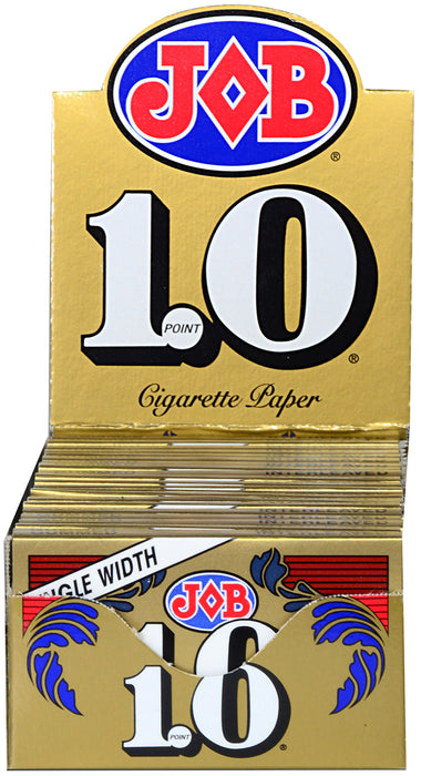 Job Gold Hemp Single Wide Size Rolling Papers - 24-Ct Display