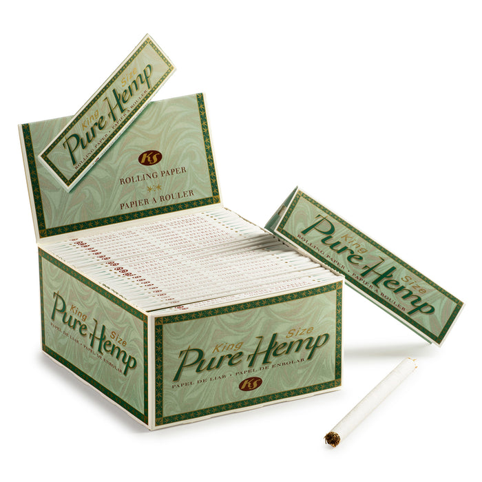 Pure Hemp Classic King Size Rolling Papers - 50-Ct Display