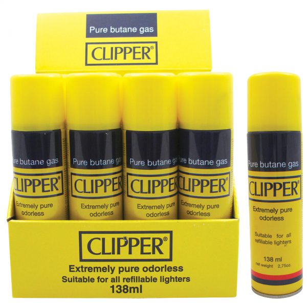 Clipper 7-Loop Refined 138ml Butane - 12-Count Display
