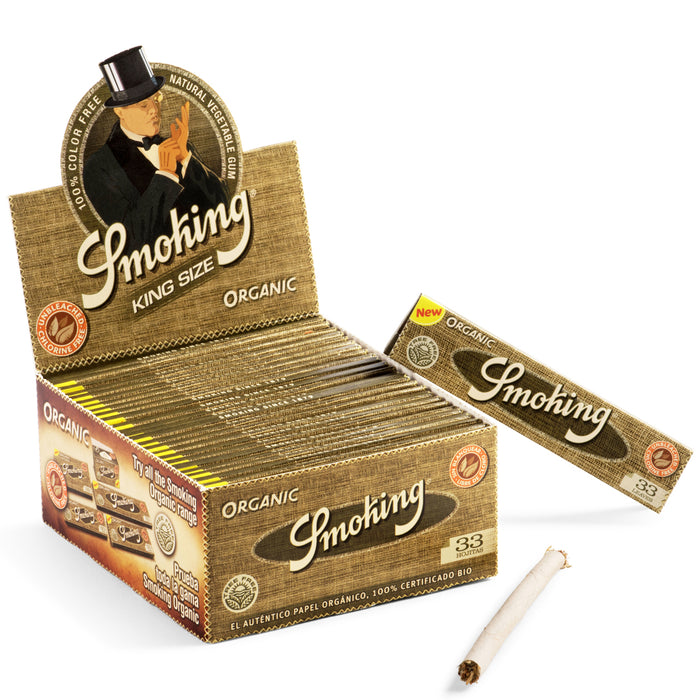 Smoking Organic King Size Rolling Papers - 50-Ct Display