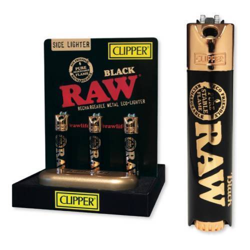 Clipper x Raw Metal Side Lighters - 48-Count Display