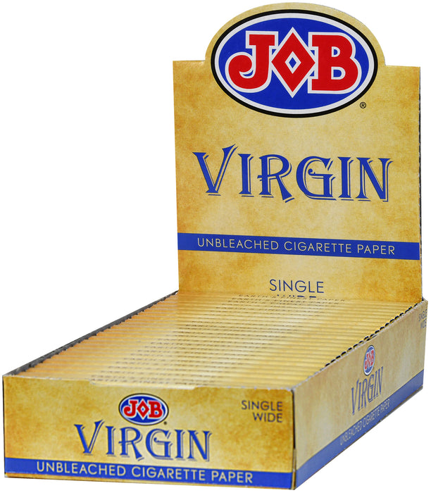 Job Virgin Single Wide Size Rolling Papers - 24-Ct Display