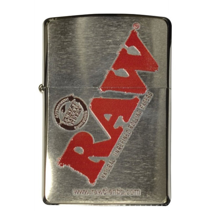 Raw Zippo Lighters - Brushed Chrome Color