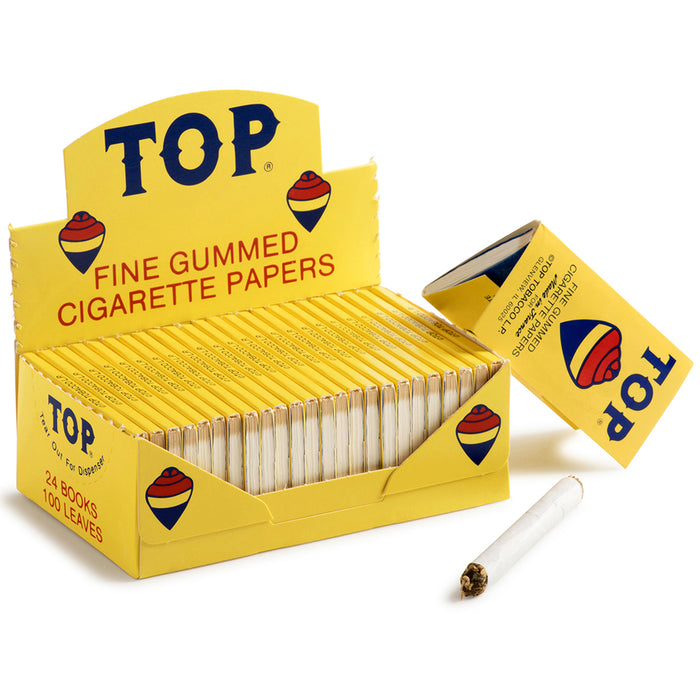 Top Single Wide Size Rolling Papers - 24-Ct Display
