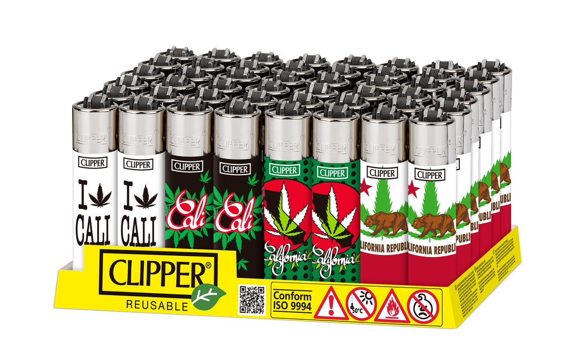 Clipper California Collection Leaves Lighters - 48-Count Display