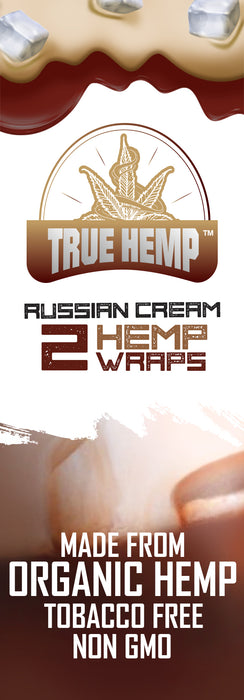 True Hemp - Hemp Wraps - Russian Cream Flavor - 2-Ct